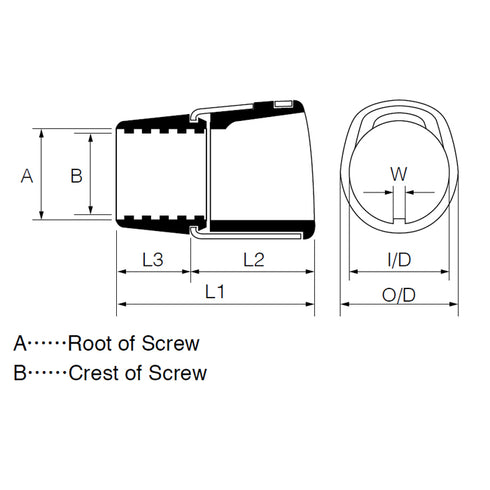 Fuji Hood Nut for 17 Size Reel Seats (DPSSD17/ASH)